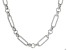 Judith Ripka Rhodium Over Sterling Silver Verona Elongated Link 18" Necklace