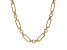 Judith Ripka 14k Gold Clad Verona Elongated Link 18" Necklace