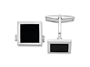 Sterling Silver Onyx Cuff Links