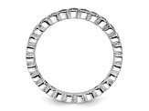 Sterling Silver Stackable Expressions White Topaz Ring 0.44ctw