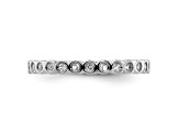 Sterling Silver Stackable Expressions White Topaz Ring 0.44ctw