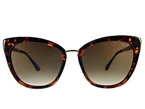 Quay Honey Tortoise Cat Eye Frame / Brown Lenses Sunglasses