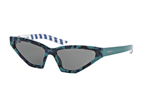 Prada PR12VS Camoflage Green Frame / Gray Lenses Sunglasses