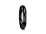 RAVEN Domed Black Tungsten Wedding Band 2mm