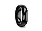 RAVEN Domed Black Tungsten Wedding Band 6mm