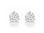 Certified White Lab-Grown Diamond H-I SI 14K White Gold Martini Solitaire Stud Earrings 1.00ctw