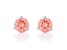 Pink Lab-Grown Diamond 14kt White Gold Martini Stud Earrings 1.00ctw