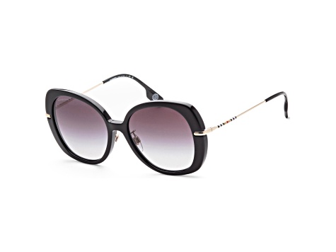 Burberry Women's Euginie 55mm Black Sunglasses|BE4374F-30018G-55