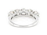 White Lab-Grown Diamond 14k White Gold 5-Stone Band Ring 2.00ctw