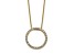 10k Yellow Gold 0.46 ctw Diamond Circle Pendant with 18 inch Cable Chain