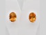 2.06ctw Oval Citrine 14K Rose Gold Over Sterling Silver Stud Earrings