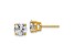 14K Yellow Gold Certified Lab Grown Diamond 2ct. VS/SI GH+, 4-Prong Earrings