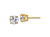 14K Yellow Gold Certified Lab Grown Diamond 2ct. VS/SI GH+, 4-Prong Earrings