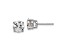 Rhodium Over 14K Gold Certified Lab Grown Diamond 2ct. VS/SI GH+, 4-Prong Earrings