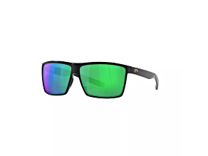 Costa Del Mar Rincon Shiny Black/Copper Green 580P 63mm Polarized Sunglasses