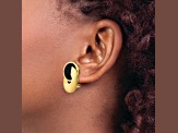14k Yellow Gold Onyx Fancy Stud Earrings
