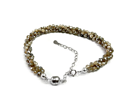 Labradorite Sterling Silver Bracelet 27.00ctw