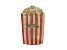 Gold Tone Red and White Crystal Popcorn Clutch