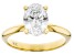 14K Yellow Gold Oval IGI Certified Lab Grown Diamond Solitaire Ring 2.0ct, F Color/VS2 Clarity