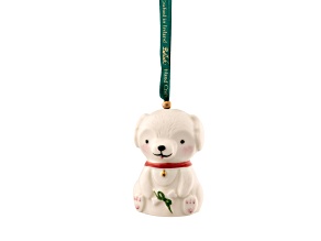 Belleek Doggy Ornament