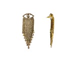 Off Park® Collection, Gold-Tone Evil Eye Graduated Fringe CZ Crystal Earrings.