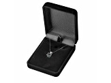 Multi-color Cubic Zirconia 14k White Gold Pendant With Chain 2.00ctw