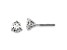 Rhodium Over 14K Gold Lab Grown Diamond 1ct. VS/SI GH+, 3 Prong Screwback Earrings