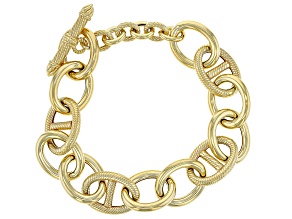 Judith Ripka 14k Gold Clad Marine Link Bracelet
