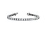 Rhodium Over 14K White Gold 9.00 ct. Near Colorless Moissanite 4 Prong Tennis Bracelet