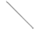 Rhodium Over 14K White Gold 9.00 ct. Near Colorless Moissanite 4 Prong Tennis Bracelet