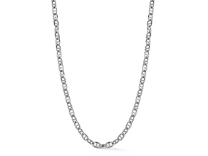 Rachel Zoe Rhodium Over Brass Mariner Link Chain Necklace