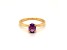 Oval Amethyst 14K Yellow Gold Over Sterling Silver Ring 0.68ctw