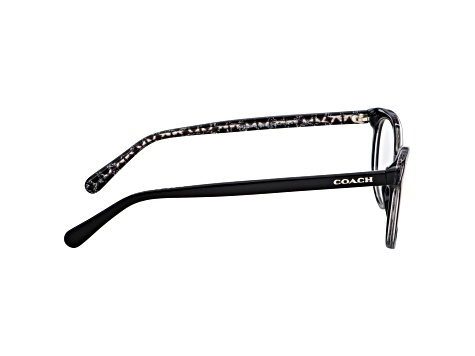 Coach Women's Fashion 52mm Black Glitter Signature C Opticals|HC6149-5582-52