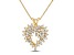 0.65ctw Diamond Heart Pendant with chain in 14k Yellow Gold