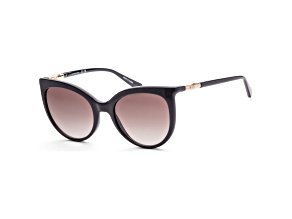 Longchamp Women's  Fashion 54mm Black Sunglasses