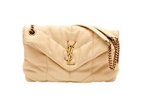 Saint Laurent Lou Puffer Shoulder Bag in Quilted Leather