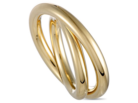 Calvin Klein "Continue" Gold Tone Stainless Steel Ring