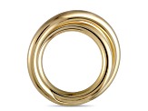 Calvin Klein "Continue" Gold Tone Stainless Steel Ring