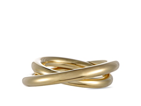 Calvin Klein "Continue" Gold Tone Stainless Steel Ring