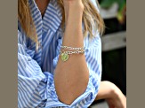 Silver Heart Bracelet Size - 7.5 Inches
