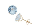 Lab Created Spinel 10K Yellow old Stud Earrings 4.00ctw