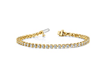 Picture of 14K Two-tone Gold Diamond Tennis Bracelet