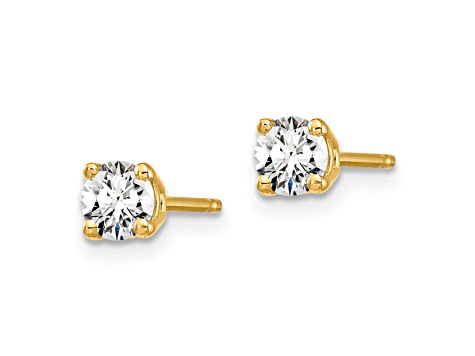 14K Yellow Gold Lab Grown Diamond 1/3ctw VS/SI GH 4 Prong Earrings