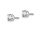 14K White Gold Lab Grown Diamond 1/3ctw VS/SI GH 4 Prong Earrings