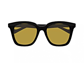 Gucci Black Frame / Yellow Lens Sunglasses