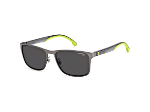 Carrera Unisex 55mm Matte Ruthenium Sunglasses