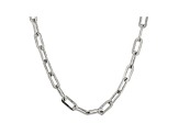 Judith Ripka Rhodium Over Sterling Silver Thin Paperclip Chain Necklace