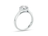 1.00ct Lab Grown Diamond Bezel Set Ring in 14k White Gold