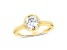 1.00ct Lab Grown Diamond Bezel Set Ring in 14k Yellow Gold