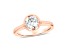 1.00ct Lab Grown Diamond Bezel Set Ring in 14k Rose Gold